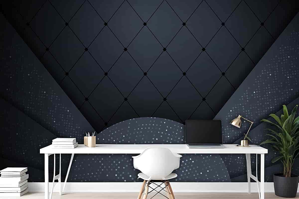 Siyah Kağıt Katmanlı Soyut 3D Arka Plan Grafik Tasarım Öğesi Ofis Duvar Kağıdı